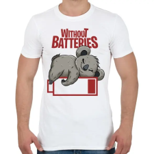PRINTFASHION Lemerülve - koala - Férfi póló - Fehér férfi póló