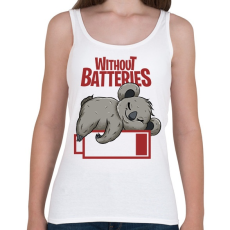 PRINTFASHION Lemerülve - koala - Női atléta - Fehér