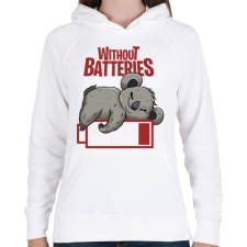 PRINTFASHION Lemerülve - koala - Női kapucnis pulóver - Fehér női pulóver, kardigán