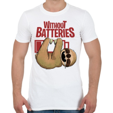 PRINTFASHION Lemerülve - lajhár - Férfi póló - Fehér férfi póló