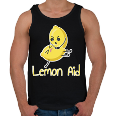 PRINTFASHION LemonAid - Férfi atléta - Fekete