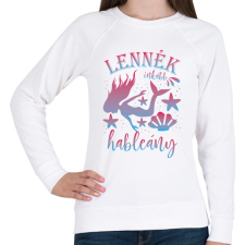 PRINTFASHION Lennék inkább hableány - Női pulóver - Fehér női pulóver, kardigán
