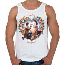 PRINTFASHION Lennél a feleségem? - Férfi atléta - Fehér atléta, trikó