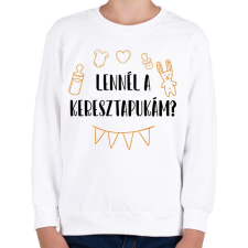 PRINTFASHION Lennél a keresztapukám? - Gyerek pulóver - Fehér gyerek pulóver, kardigán