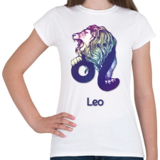 PRINTFASHION Leo színes - Női póló - Fehér női póló