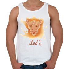 PRINTFASHION Leo zodiac - Férfi atléta - Fehér atléta, trikó