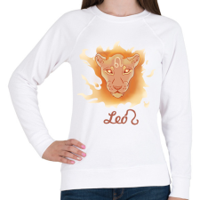 PRINTFASHION Leo zodiac - Női pulóver - Fehér női pulóver, kardigán