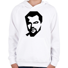 PRINTFASHION Leonardo DiCaprio - Gyerek kapucnis pulóver - Fehér