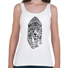 PRINTFASHION leopárd - Női atléta - Fehér