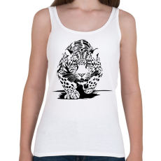 PRINTFASHION leopárd - Női atléta - Fehér