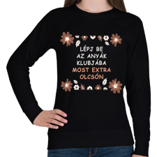 PRINTFASHION Lépj be az anyák klubjába - Női pulóver - Fekete női pulóver, kardigán