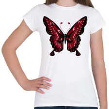 PRINTFASHION Lepke - Női póló - Fehér női póló