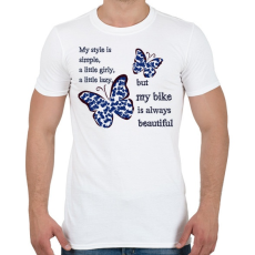 PRINTFASHION lepkés - Férfi póló - Fehér