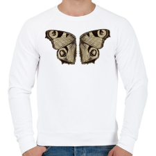 PRINTFASHION Lepkeszárny - Férfi pulóver - Fehér férfi pulóver, kardigán