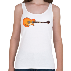 PRINTFASHION Les Paul Gitár - Női atléta - Fehér