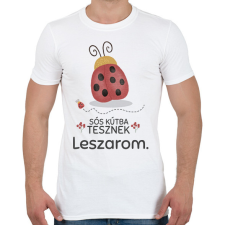 PRINTFASHION Leszarom - Férfi póló - Fehér férfi póló