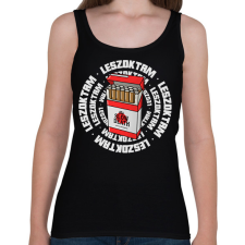 PRINTFASHION LESZOKTAM A CIGIRŐL - Női atléta - Fekete női trikó