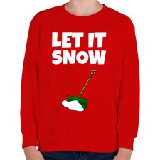 PRINTFASHION LET IT SNOW - Gyerek pulóver - Piros gyerek pulóver, kardigán