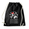 PRINTFASHION LET IT SNOW - Sportzsák, Tornazsák - Fekete