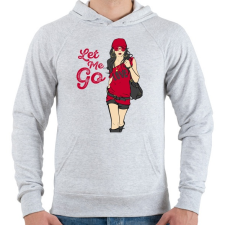 PRINTFASHION Let Me Go - Férfi kapucnis pulóver - Sport szürke férfi pulóver, kardigán