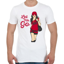 PRINTFASHION Let Me Go - Férfi póló - Fehér férfi póló