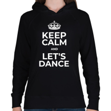 PRINTFASHION LET'S DANCE2 - Női kapucnis pulóver - Fekete női pulóver, kardigán