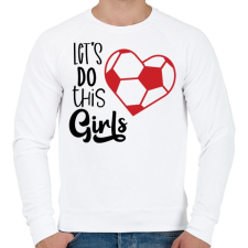 PRINTFASHION Let's Do this Girls - Férfi pulóver - Fehér férfi pulóver, kardigán