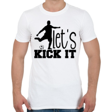 PRINTFASHION Let's kick it - Férfi póló - Fehér férfi póló