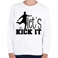 PRINTFASHION Let's kick it - Gyerek pulóver - Fehér