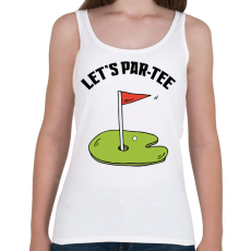 PRINTFASHION Let's par-tee - Női atléta - Fehér