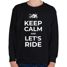 PRINTFASHION LET'S RIDE - Gyerek pulóver - Fekete