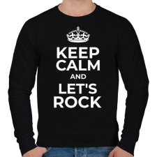 PRINTFASHION LET'S ROCK - Férfi pulóver - Fekete férfi pulóver, kardigán