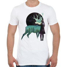 PRINTFASHION Let the universe love you - Férfi póló - Fehér