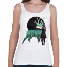 PRINTFASHION Let the universe love you - Női atléta - Fehér