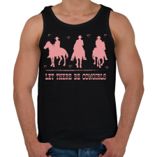 PRINTFASHION Let there be cowgirls - Férfi atléta - Fekete atléta, trikó