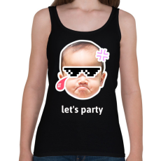 PRINTFASHION lets party - Női atléta - Fekete