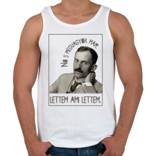 PRINTFASHION Lettem ami lettem - Babits Mihály - Férfi atléta - Fehér atléta, trikó