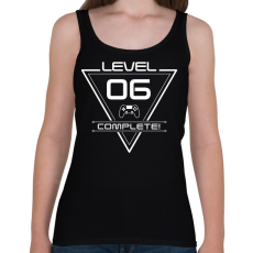 PRINTFASHION level-complete-06-white - Női atléta - Fekete