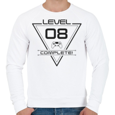PRINTFASHION level-complete-08-grey - Férfi pulóver - Fehér férfi pulóver, kardigán