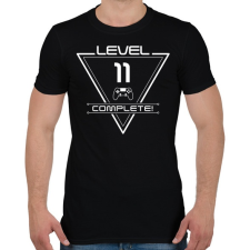 PRINTFASHION level-complete-11-white - Férfi póló - Fekete férfi póló