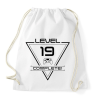 PRINTFASHION level-complete-19-black - Sportzsák, Tornazsák - Fehér