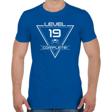 PRINTFASHION level-complete-19-white - Férfi póló - Királykék férfi póló