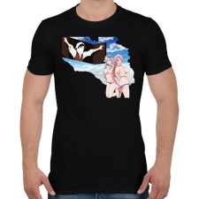 PRINTFASHION Levi Ackerman - Férfi póló - Fekete férfi póló