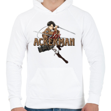 PRINTFASHION Levi minta (AOT) - Férfi kapucnis pulóver - Fehér férfi pulóver, kardigán