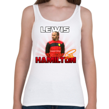PRINTFASHION Lewis Hamilton Ferrari - Női atléta - Fehér női trikó