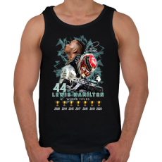 PRINTFASHION Lewis Hamilton Forma 1 bajnoki címek - Férfi atléta - Fekete
