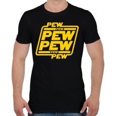 PRINTFASHION Lézerkardozás - Férfi póló - Fekete