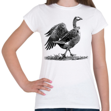 PRINTFASHION Liba rajz - Női póló - Fehér női póló