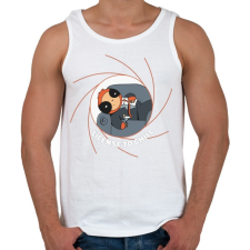 PRINTFASHION Licence to chill - nyugi van - Férfi atléta - Fehér atléta, trikó