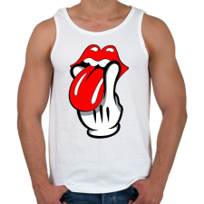 PRINTFASHION Lick it! - Férfi atléta - Fehér atléta, trikó